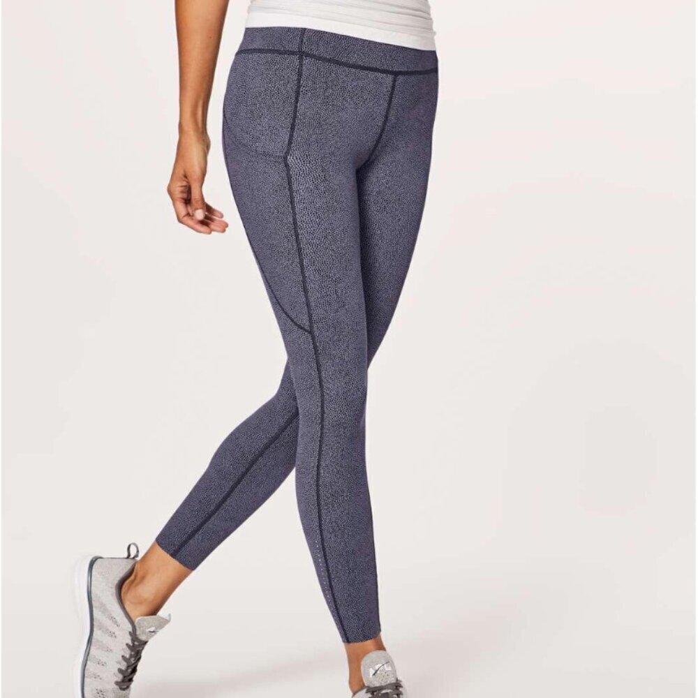 Lululemon Fast & Free 7/8 Tight II *Nulux 25" Disperse Dusky Lavender Black - Picture 6 of 6